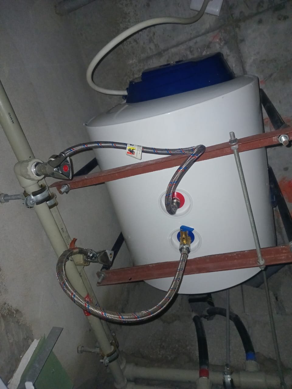 Professional water heater geyser installation & pipe wiring