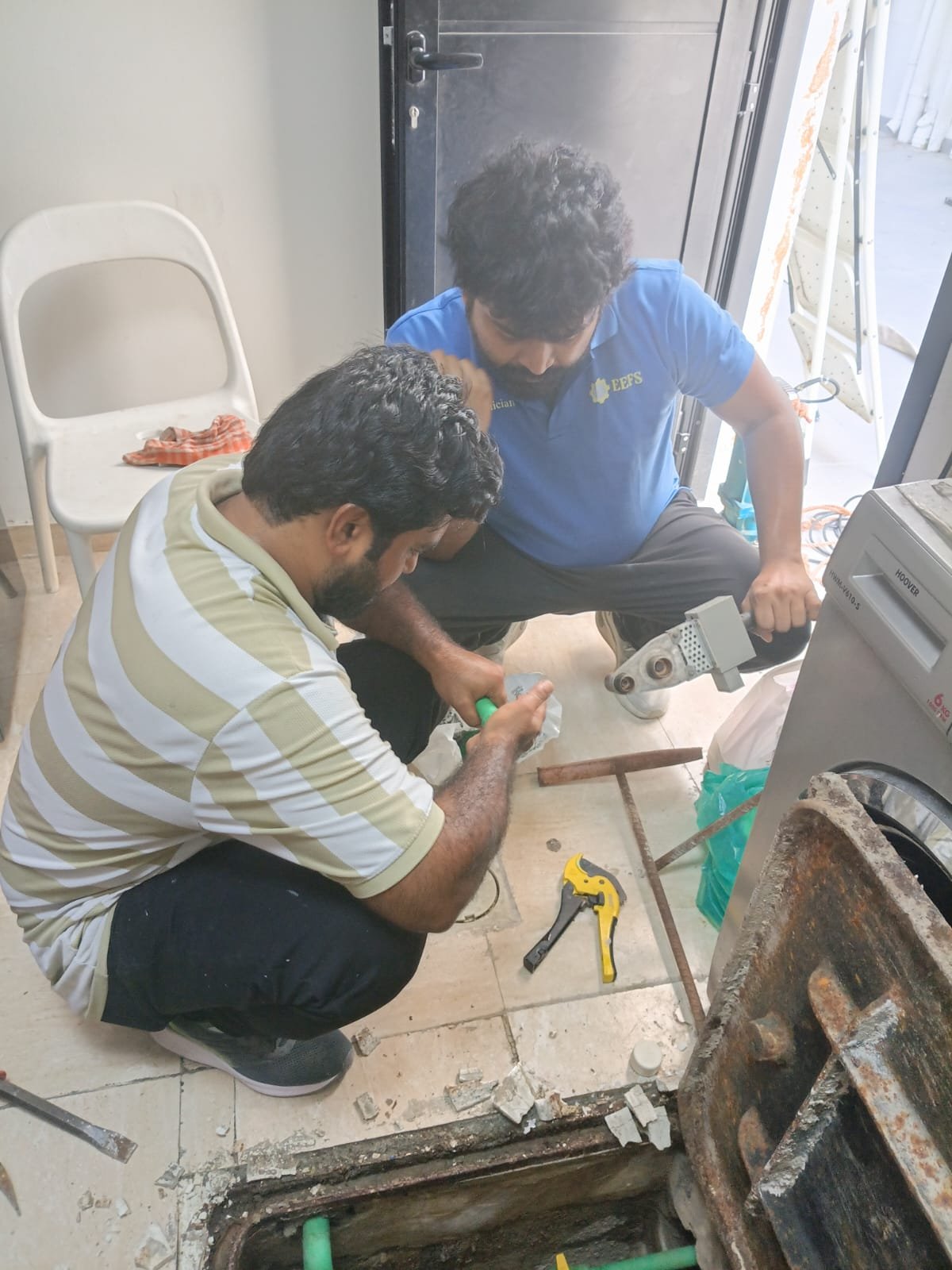 Bathroom tiling and tile repairs in JVC
