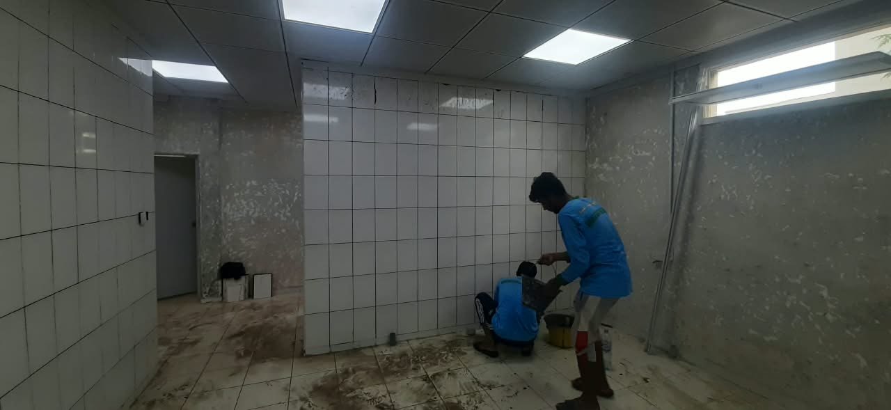 Tiling Bathroom in Dubai Marina - Fixer Guy project